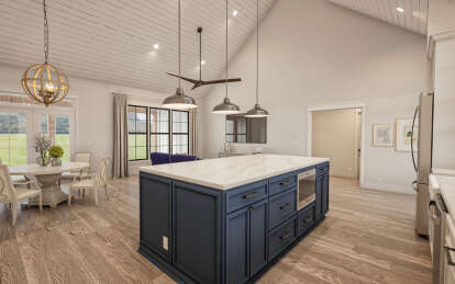 Modern Farmhouse House Plan #009-00419 Additional Photo