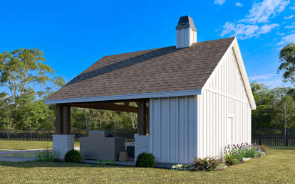 Modern Farmhouse House Plan #009-00420 Elevation Photo