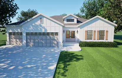 Modern Farmhouse House Plan #6779-00003 Elevation Photo