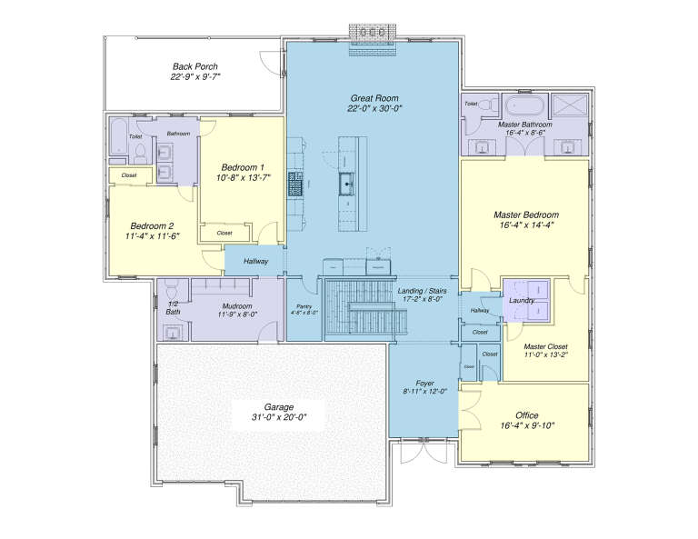 House Plan House Plan #31983 Drawing 1