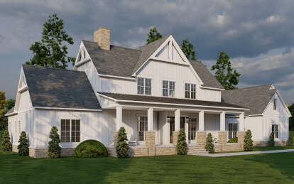 Modern Farmhouse House Plan #8318-00398 Elevation Photo