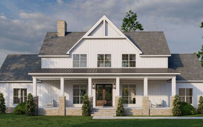 Modern Farmhouse House Plan #8318-00398 Elevation Photo
