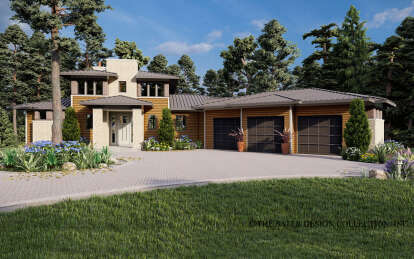 Contemporary House Plan #8436-00131 Elevation Photo