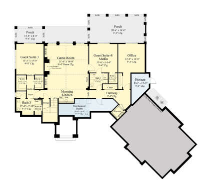 Basement for House Plan #8436-00131