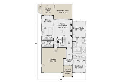 Main Floor  for House Plan #035-01106