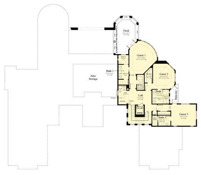 Second Floor for House Plan #8436-00132