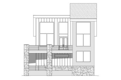 Modern House Plan #940-01195 Elevation Photo