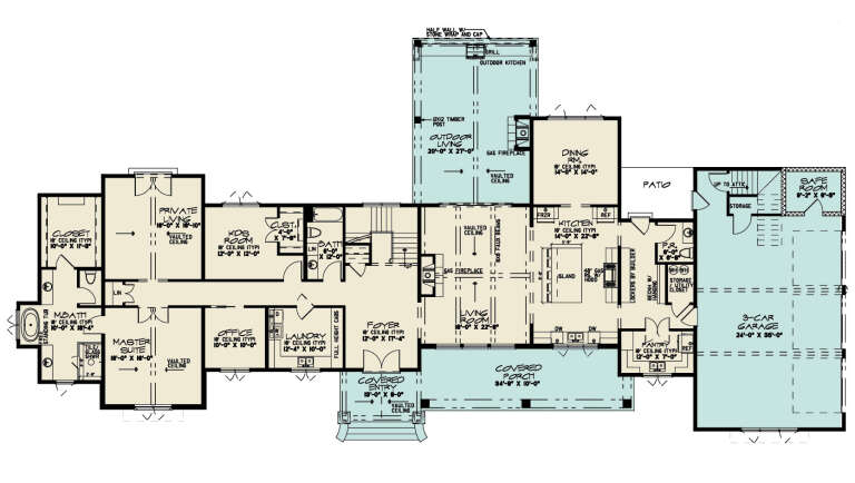 House Plan House Plan #31992 Drawing 1