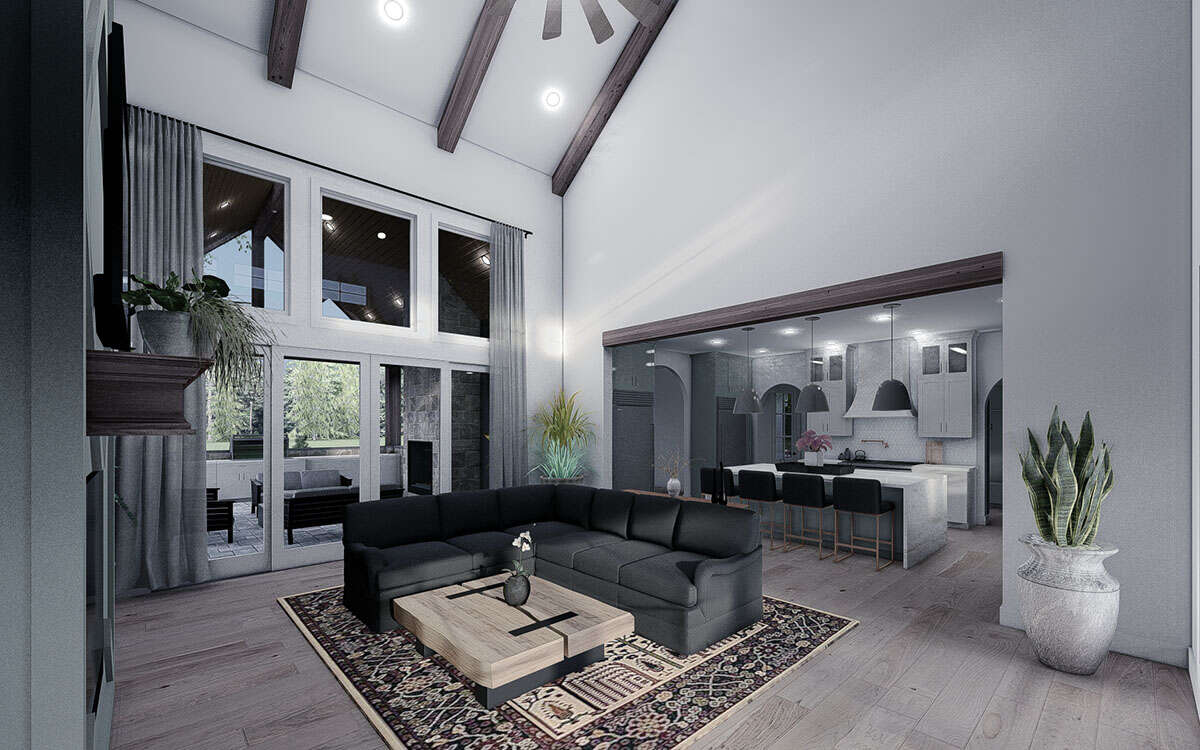 Craftsman Plan: 4,154 Square Feet, 4 Bedrooms, 3.5 Bathrooms