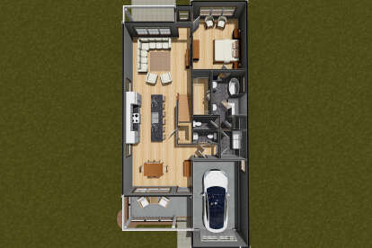 Overhead First Floor for House Plan #4848-00433