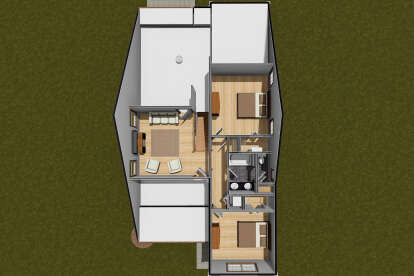 Overhead Second Floor for House Plan #4848-00433