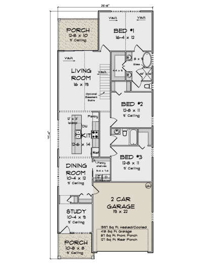 Main Floor  for House Plan #4848-00434