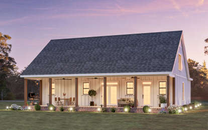 Modern Farmhouse House Plan #009-00421 Elevation Photo