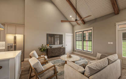 Modern Farmhouse House Plan #009-00421 Additional Photo