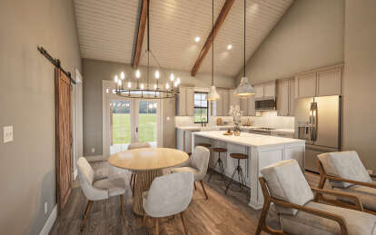 Modern Farmhouse House Plan #009-00421 Additional Photo