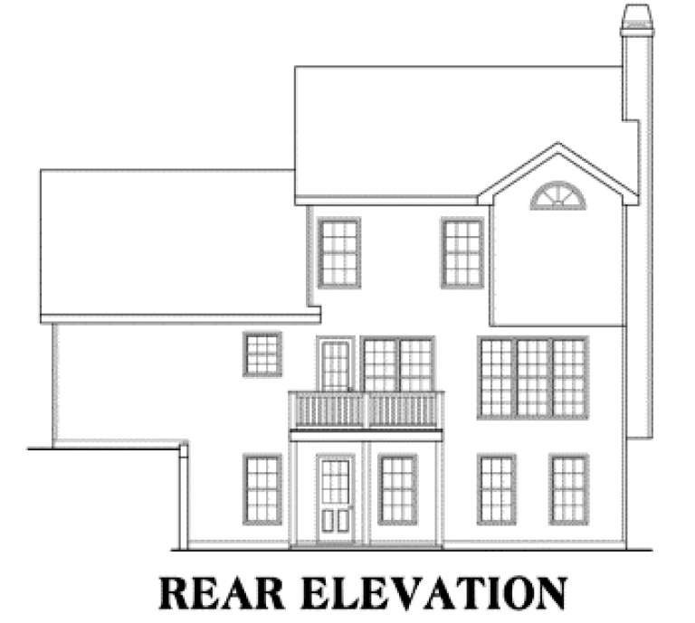 Country House Plan #009-00015 Elevation Photo