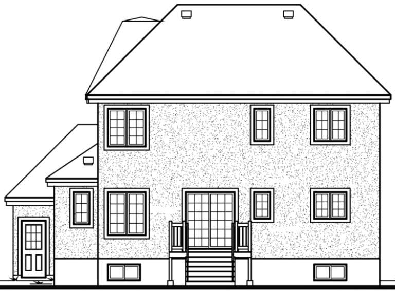European House Plan #034-00039 Elevation Photo