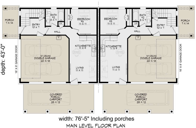 House Plan House Plan #32000 Drawing 1