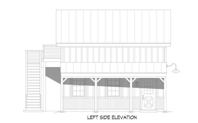 One Car Barn Pattern Barn 1 Car Garage Plan - 1,056 Square Feet, 1 Bathroom | Floor Plan ...