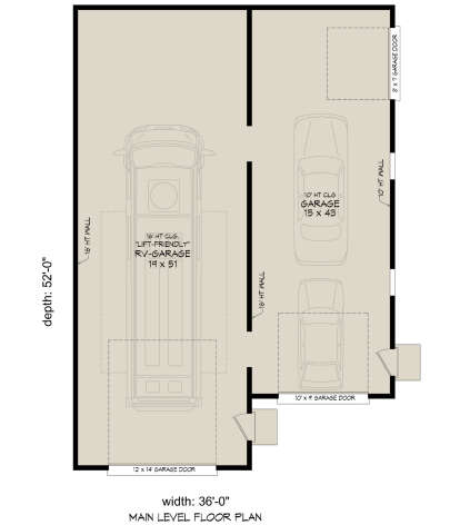 Garage Floor for House Plan #940-01203