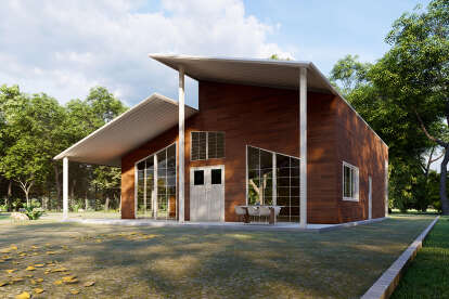 Contemporary House Plan #625-00003 Elevation Photo