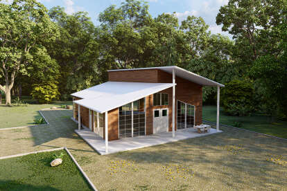 Contemporary House Plan #625-00003 Elevation Photo