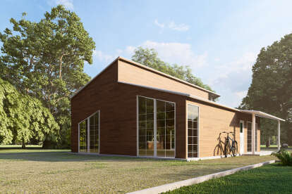 Contemporary House Plan #625-00003 Elevation Photo