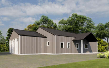 Barn House Plan #625-00004 Elevation Photo