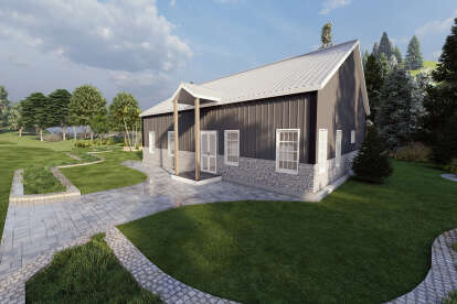 Barn House Plan #625-00005 Elevation Photo