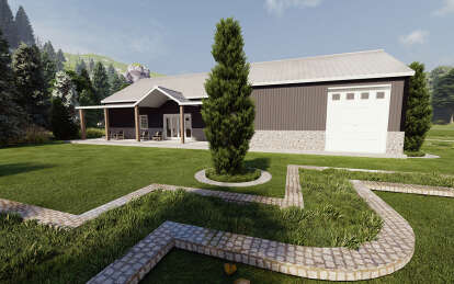 Barn House Plan #625-00005 Elevation Photo