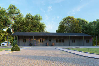 Barn House Plan #625-00006 Elevation Photo