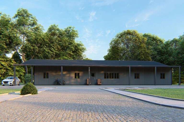 House Plan House Plan #32009 Front Elevation 