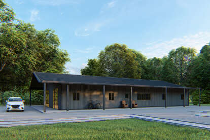 Barn House Plan #625-00006 Elevation Photo