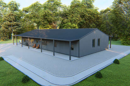 Barn House Plan #625-00006 Elevation Photo