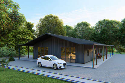 Barn House Plan #625-00006 Elevation Photo
