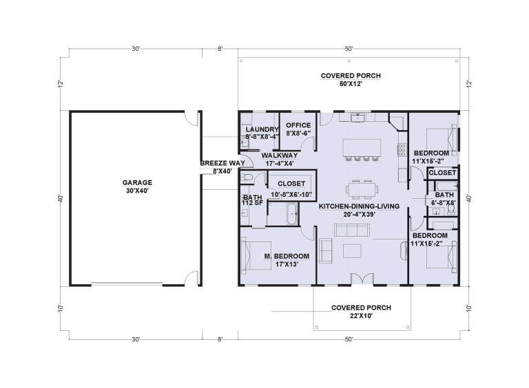 House Plan House Plan #32010 Drawing 1