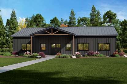 Barn House Plan #625-00008 Elevation Photo
