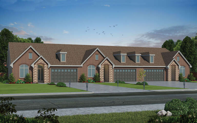House Plan House Plan #32013 Angled Front Elevation