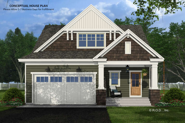 House Plan House Plan #32015 Front Elevation 