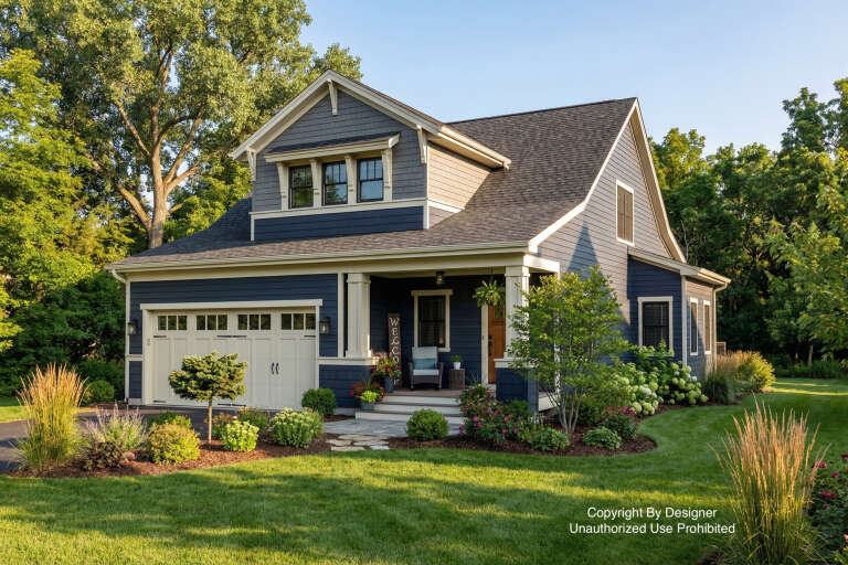 House Plan House Plan #32016 Angled Front Elevation