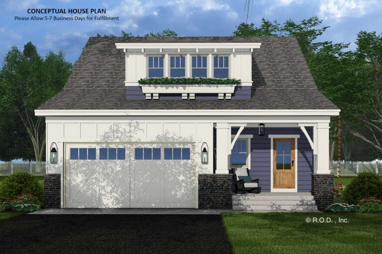 House Plan House Plan #32017 Front Elevation 