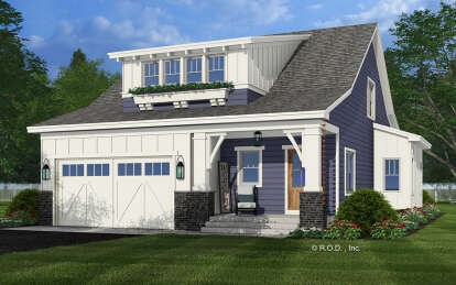 Craftsman House Plan #098-00462 Elevation Photo