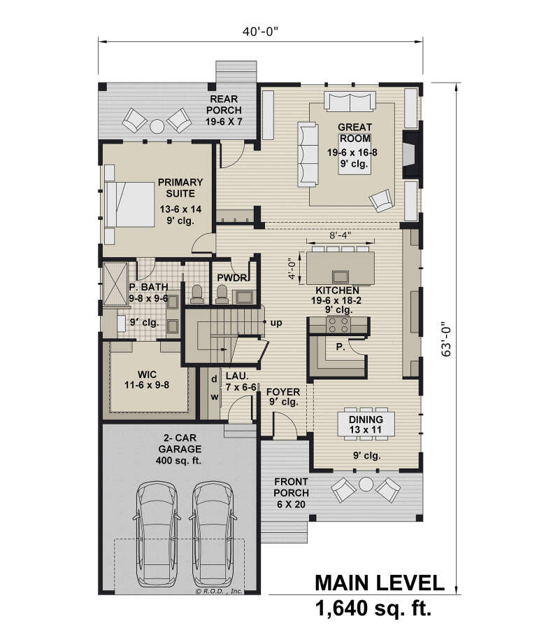 House Plan House Plan #32019 Drawing 1