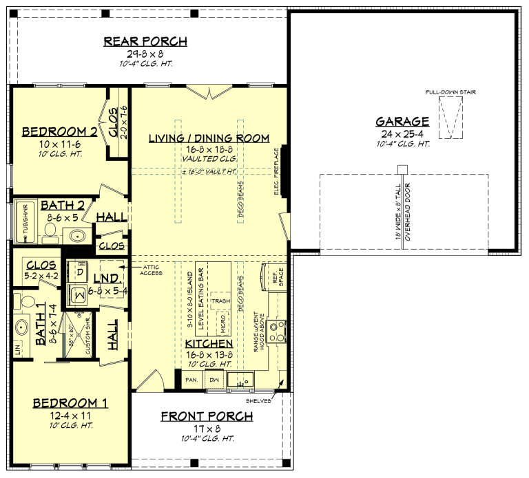 House Plan House Plan #32020 Drawing 1
