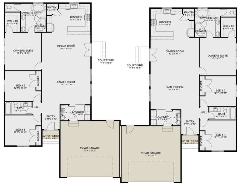 House Plan House Plan #32021 Drawing 1