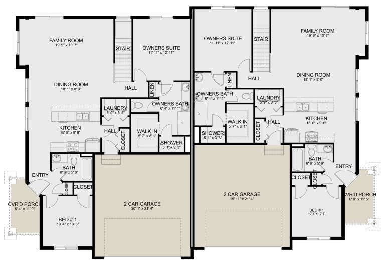 House Plan House Plan #32022 Drawing 1