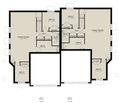 Basement for House Plan #2802-00321