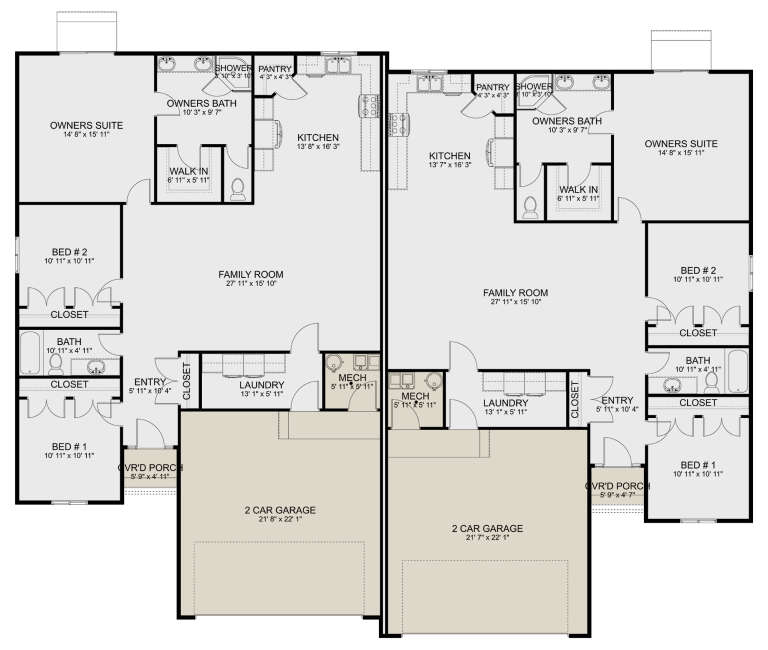 House Plan House Plan #32023 Drawing 1