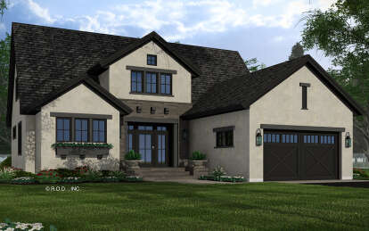 European House Plan #098-00465 Elevation Photo