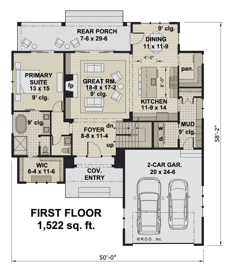 House Plan House Plan #32025 Drawing 1